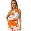 AX Paris Womens/Ladies Floral Polyester One Shoulder Cocktail Jumpsuit