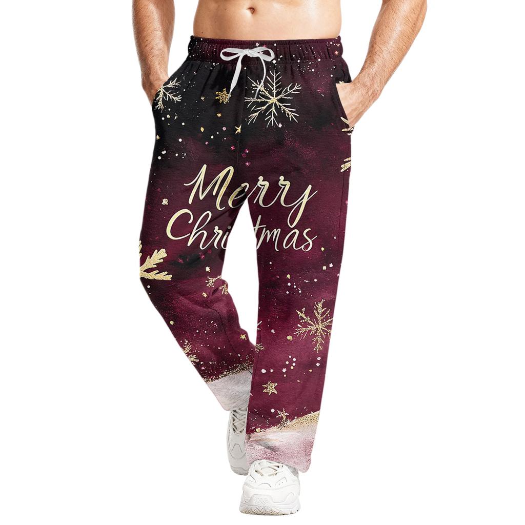 Men's Relaxed-Fit Casual Sweatpants With Stretch Waistband And Drawstring Yoga Pants