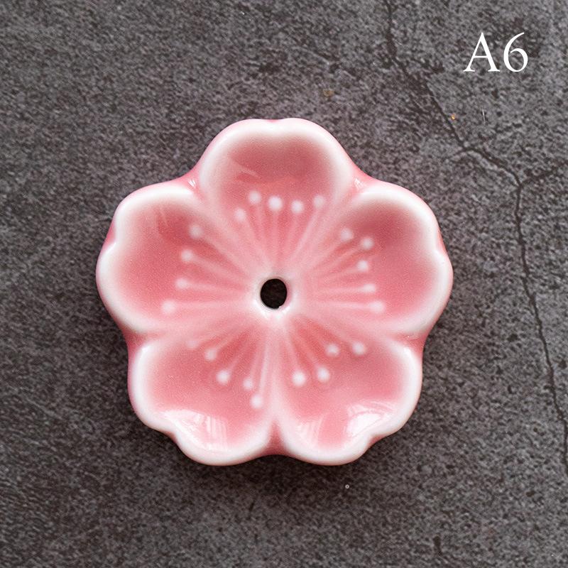 Cherry Blossoms Japanese Style Ceramic Incense Stick Home Bedroom Holder