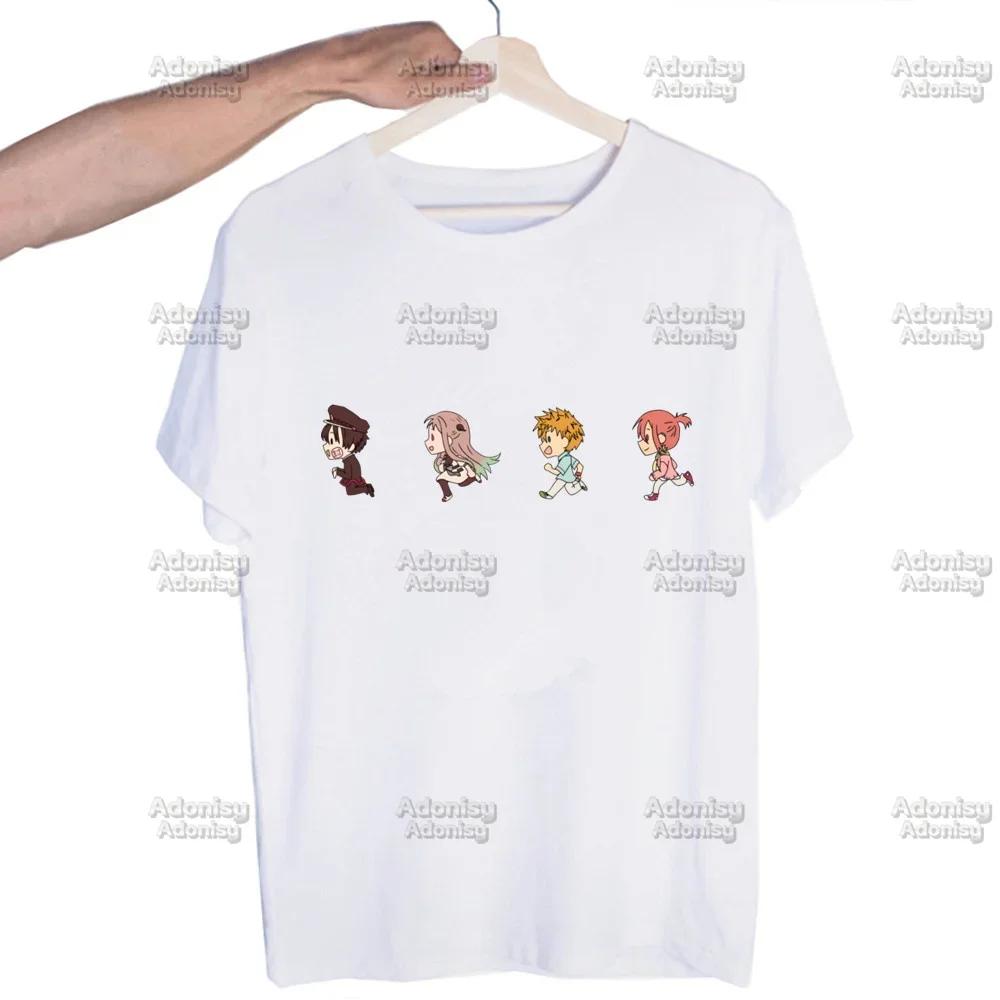 Hanako Kun Mens Harajaku Clothing Summer Streetwear Casual Loose Print Tee Short Sleeve Tops