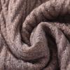 Women's Loose Mid-length Sweater Autumn Winter Thickened crew neck Solid Color Sweater with Pockets