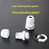 Waterproof Nylon Cable Gland Connector PG7-PG13.5, Black/White
