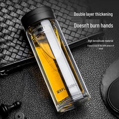 G2001-SH Double Wall Glass Water Bottle