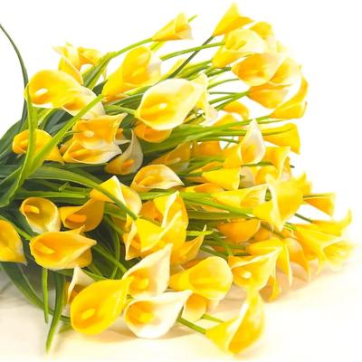 Artificial Calla Lily Bouquet 33cm Flowers Heads for Home Room Decor Garden Outdoor Vase Flower Mother's Day Wedding Decoration