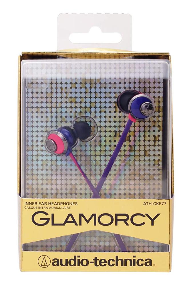 Audio Technica In-Ear Headphones ATH-CKF77 PPL Pink Purple