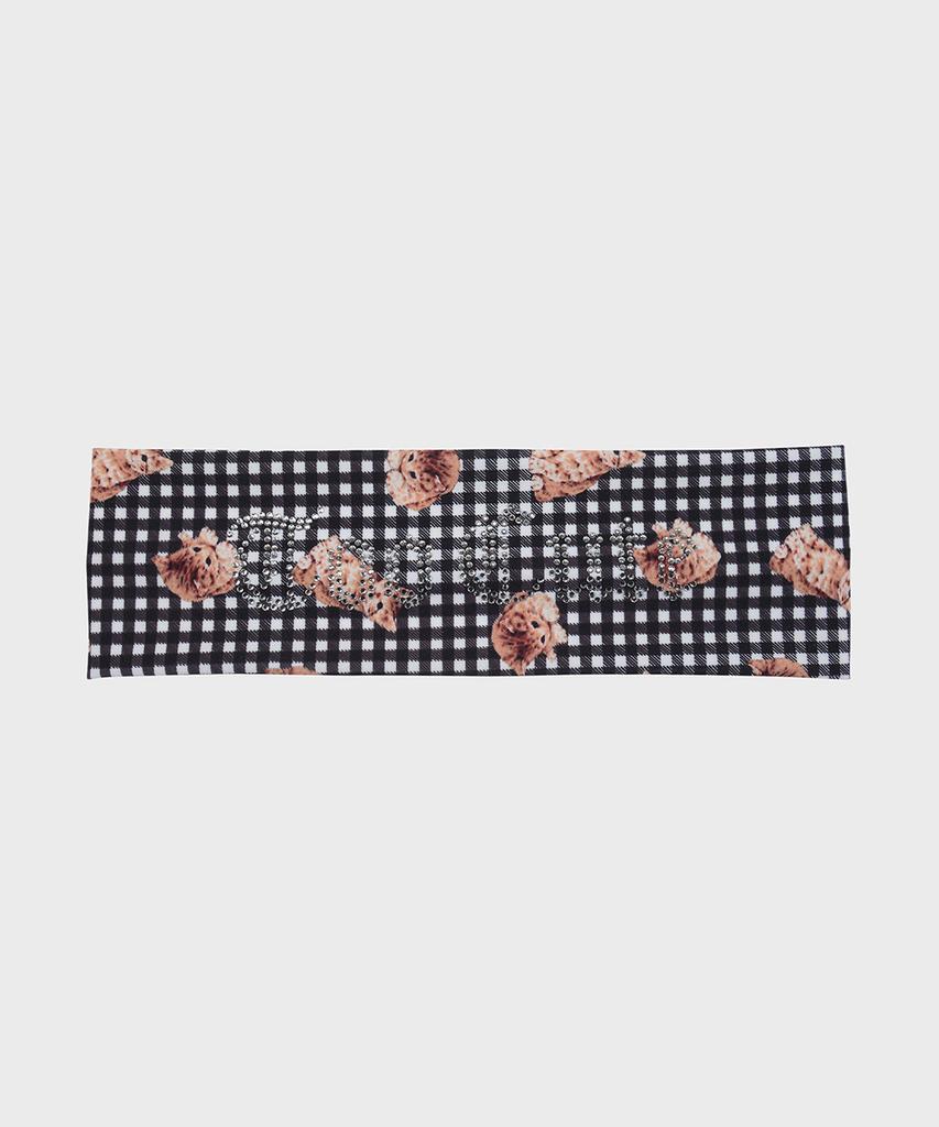 Eireve Kitten Check Headband (Black)