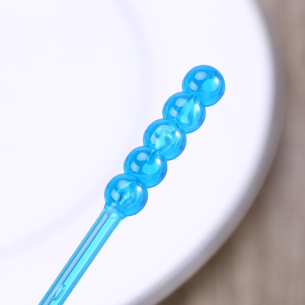 Sada 50 ks Muddler Cocktails Tool Tool na míchání kávy Swizzle Sticks Tropické míchací tyčinky Akrylová míchadla