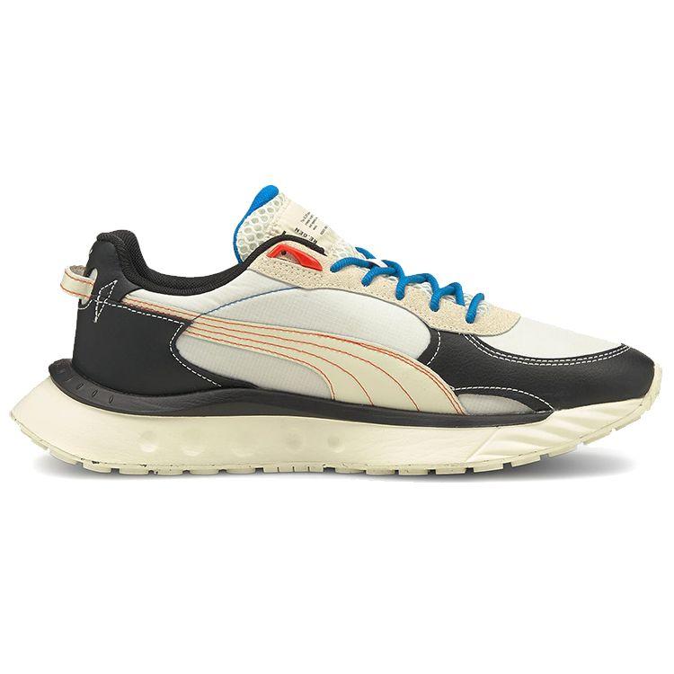 Puma Unisex sportbačiai Wild Rider RE.GEN Kreminės spalvos Juodi Dramblio kaulo atspalvio 381636-01
