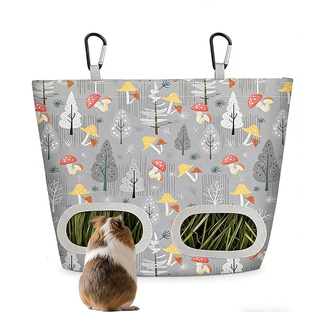Kaninchen Heufutterbeutel Meerschweinchen Hängendes Heu 29,2x23cm Futterbeutel Aufbewahrungsspender für Chinchilla Hamster Kaninchen Kleintier