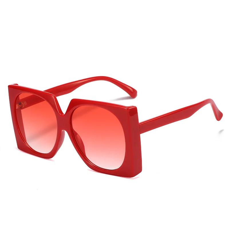 Y2k Candy Color Square Sunglasses for Women New Fashion Elegant Gradient Sun Glasses Female Oversized  Mujer Lentes