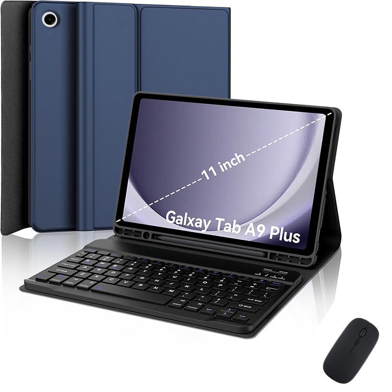 Samsung A9+ Tablet Leather Case with A11plus Magnetic Bluetooth Keyboard