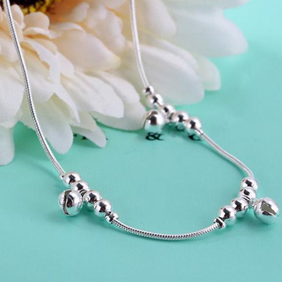 Women Fashion 3Pcs Bells 12 Beads Luxury Chain Ankle Bracelet Beach Anklet