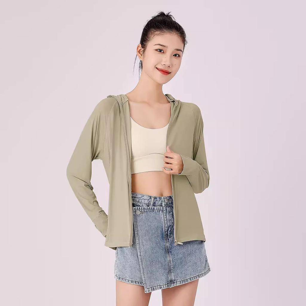 1011 new original yarn ice silk sunscreen clothing outdoor skin clothing thin women's UV protection breathable shawl sunscreen clothing