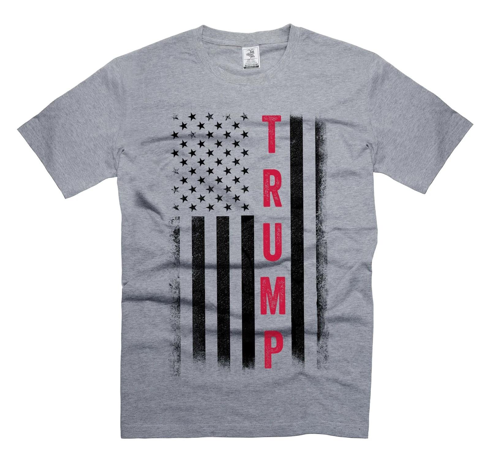 Trump flag t-shirt donald trump patriotic shirt 4th of july trump tee L