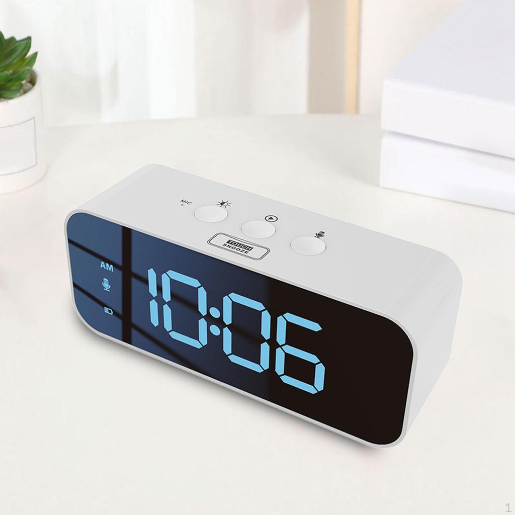 Alarm Clock for Heavy Sleepers Adults, Teens, Children's Rooms, Small Smart Bedside Digital