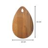 Oválné prkénko, tmavý buk 21 x 12 cm Fackelmann Wood Edition ref. 521765