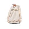 Li-Ning Anti-Wu Sports Basketball Series Casual Sports Fleece Long Sleeve Crew Neck Loose Sweatshirt Unisex Tops Apricot AWDRB91-3