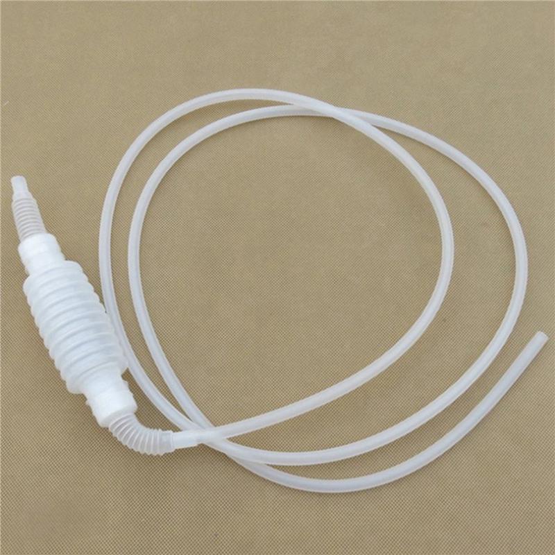 ABUL-4 Pcs 2 Meter Syphon Tube Hand Fuel Pump Siphon Hose Gas Oil Water Fuel Transfer Siphon Pump For Water