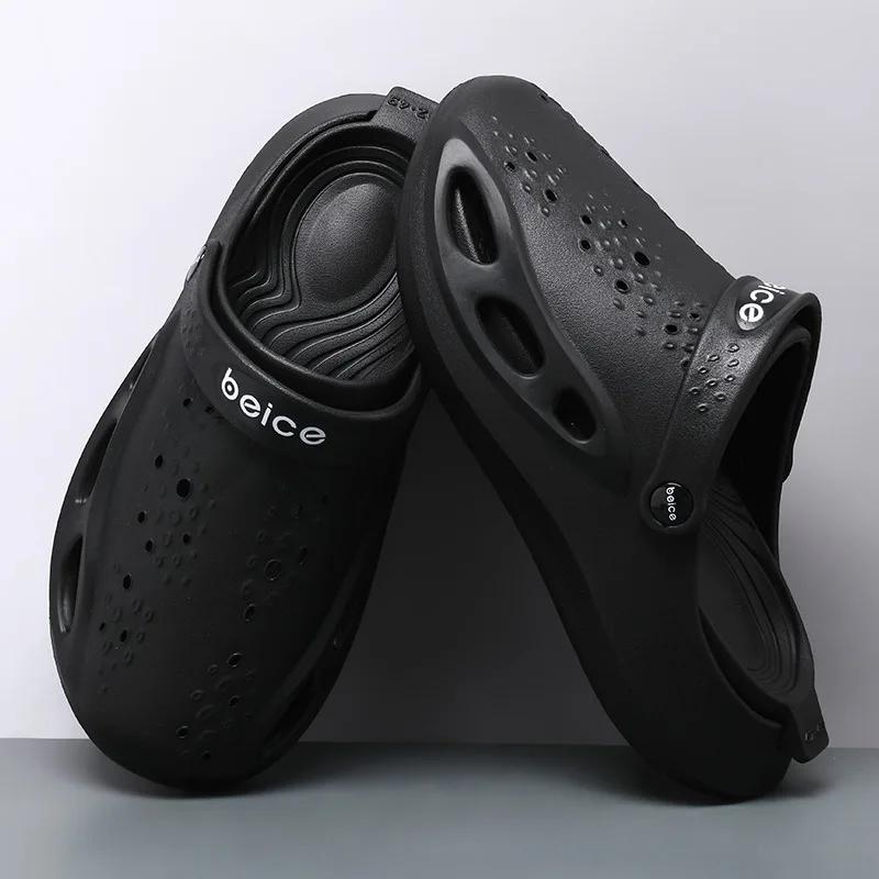 Men Summer Shoes Non-slip Sandals Men's Sandals Breathable Flip Flops Clogs Shoes Fashion Beach Slippers Garden Shoes for Hombre