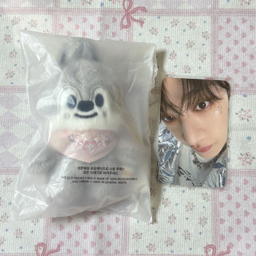 

[Б/У] Плюшевые игрушки для фан-встречи Stray Kids, 10 см, Бан Чан и Волк Чан