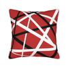 Evh Stripes Van Halen Red Design Pillow Case Soft Pillow Cover Kawaii Pillowcases For Couch Sofa Bedroom