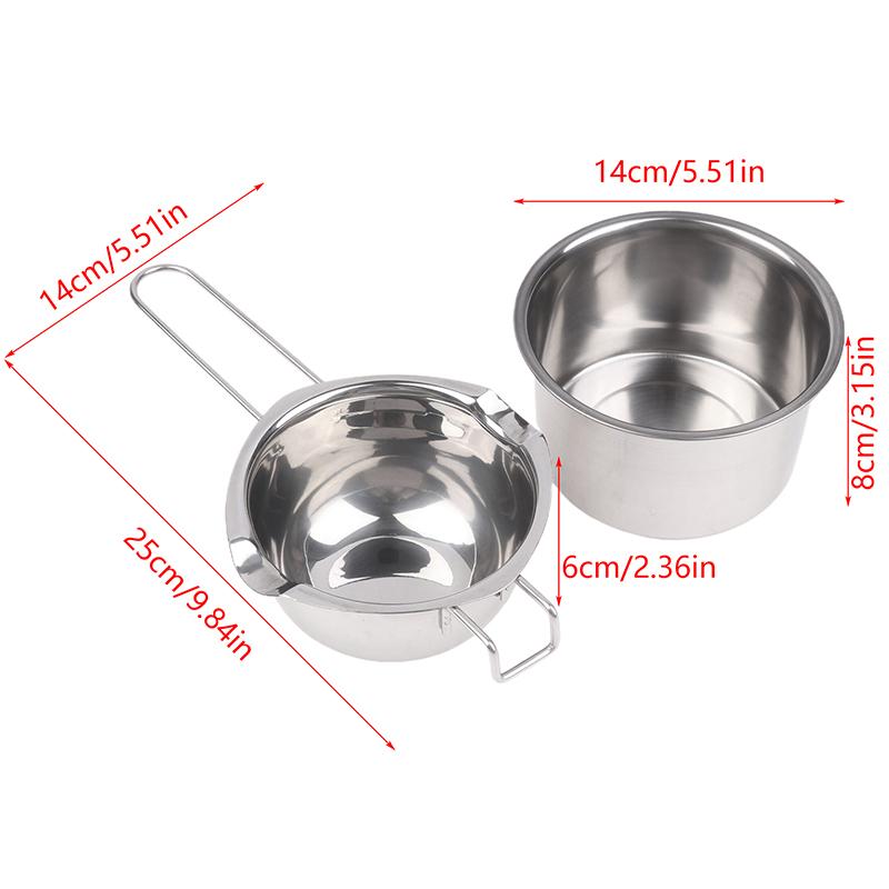 Candle Wax Melting Pot With Stainless Steel Pot For Melting Chocolate Candy Candle Soap Wax Making Kit Wax melting pot серебряный