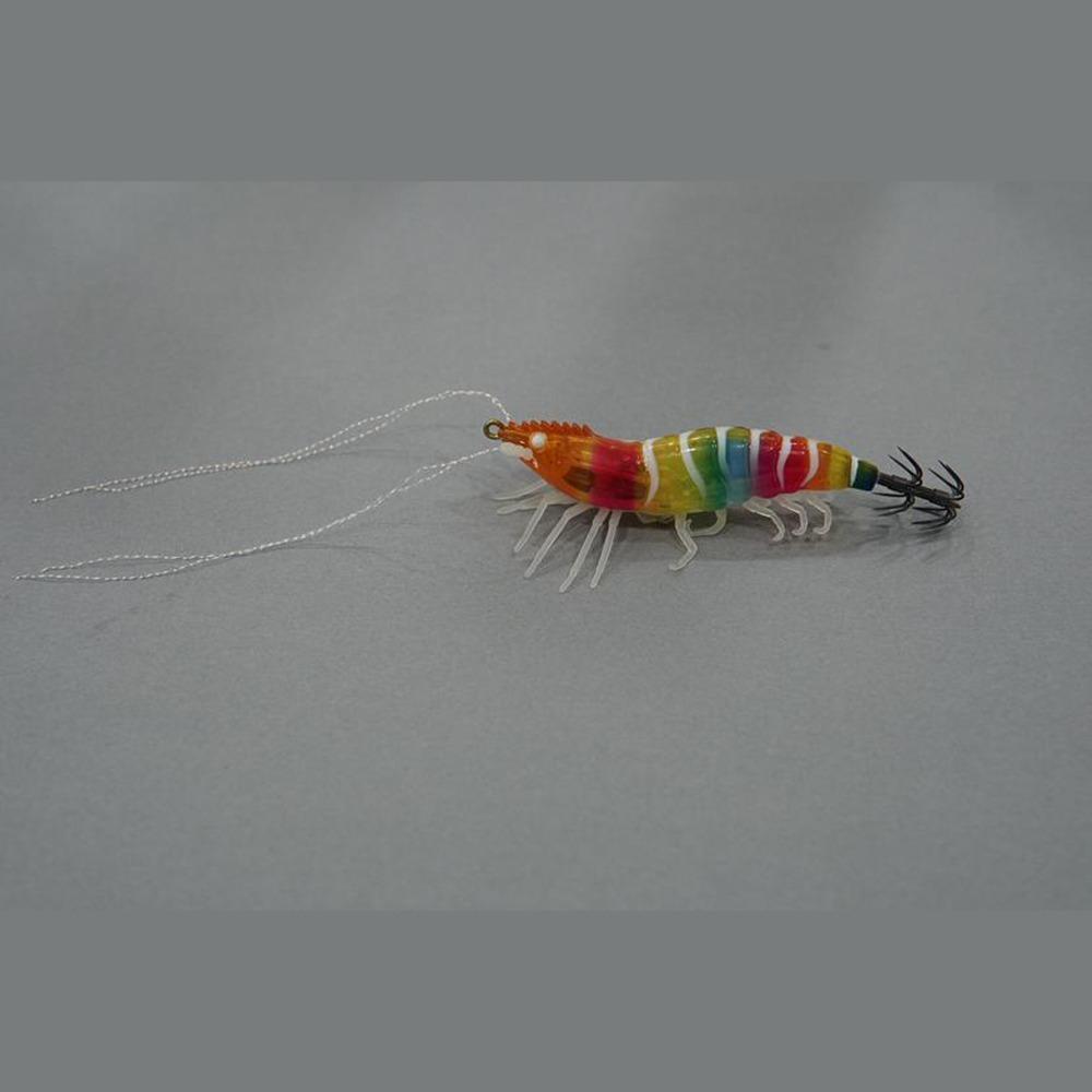 Wobbler 11g 90mm Squid Jig Luminous Horizontal Artificial Calamar Webfoot Wood Shrimp Sea Fishing Lures Octopus Fishing