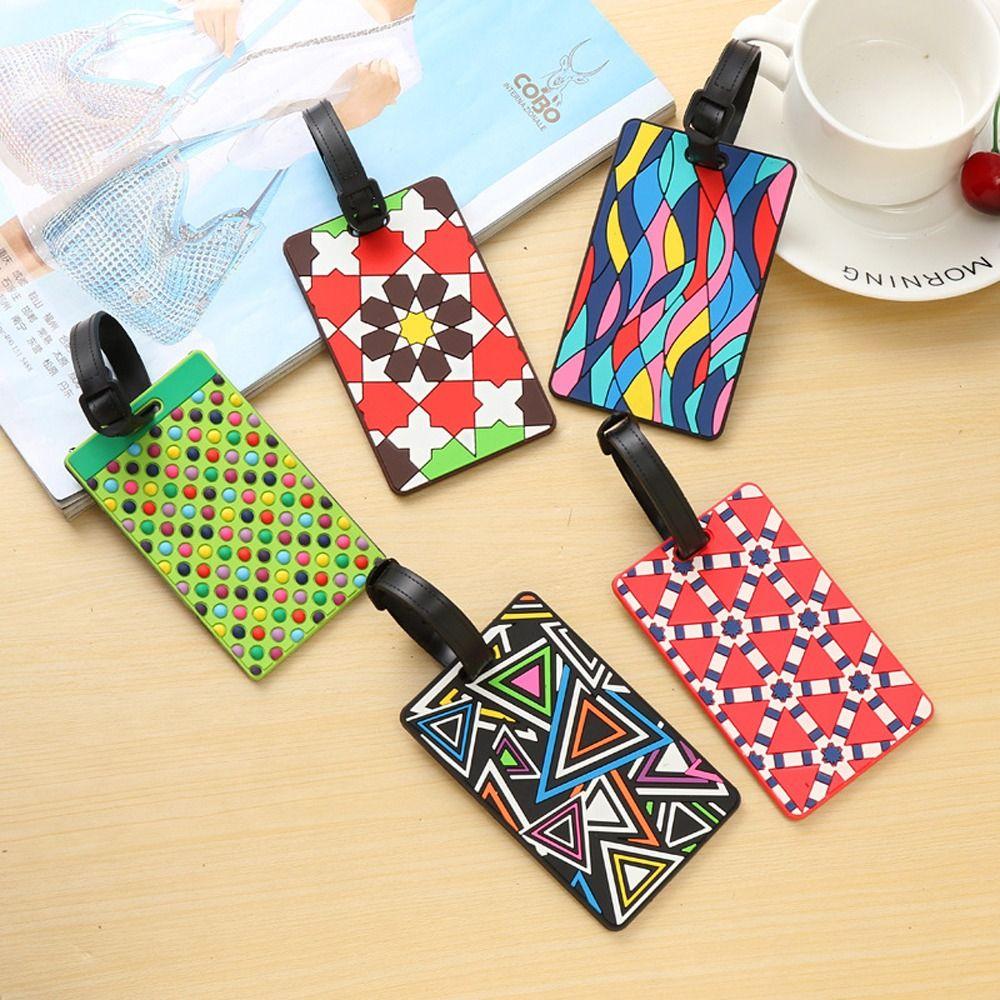 

Pendant Wave Airplane Check-in Label Silicone Luggage Tag Airplane Suitcase Tag Baggage Name Tag