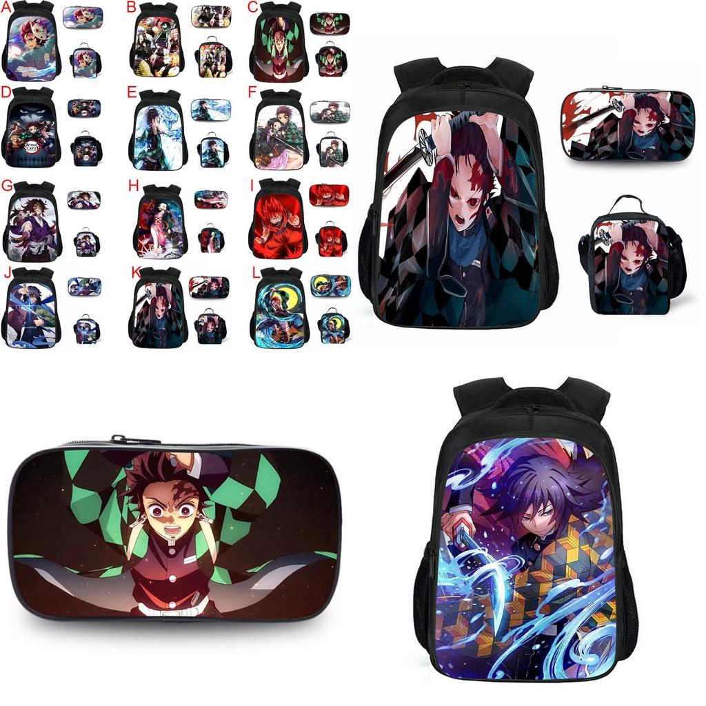 Large Capacity Demon Slayer Kimetsu No Yaiba Backpack With Durable Material And Stylish Design
