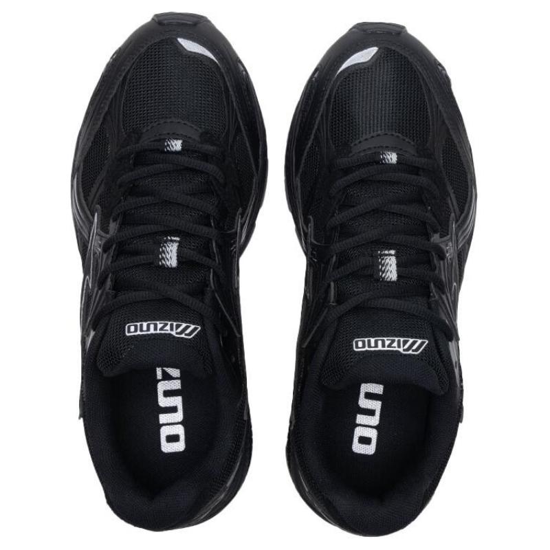 Mizuno LG 10S Abrasion Resistant, Breathable, Lightweight Low Top Running Shoes Unisex Black Sneakers D1GH242401