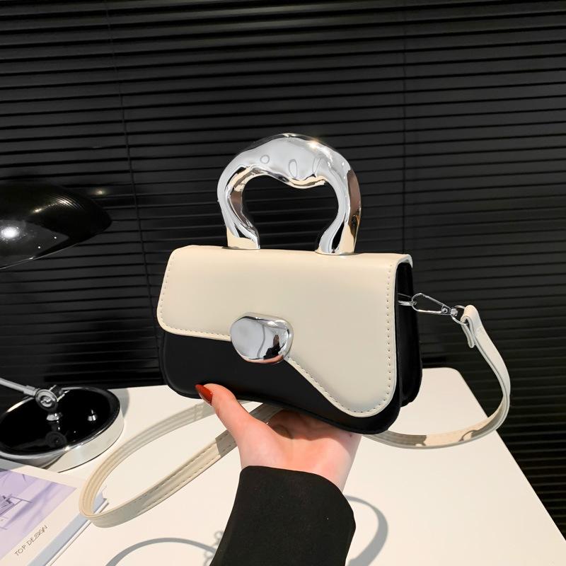 Tasche Damen neu Nischendesign charakteristisch modisch kontrastierend Handtasche trendig exquisit Schulter Umhängetasche