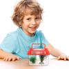 Clear Plastic Mini Fish Tank Handheld Portable Aquarium for Pet Fish Goldfish Non Toxic Easy Clean Breathable Cutout