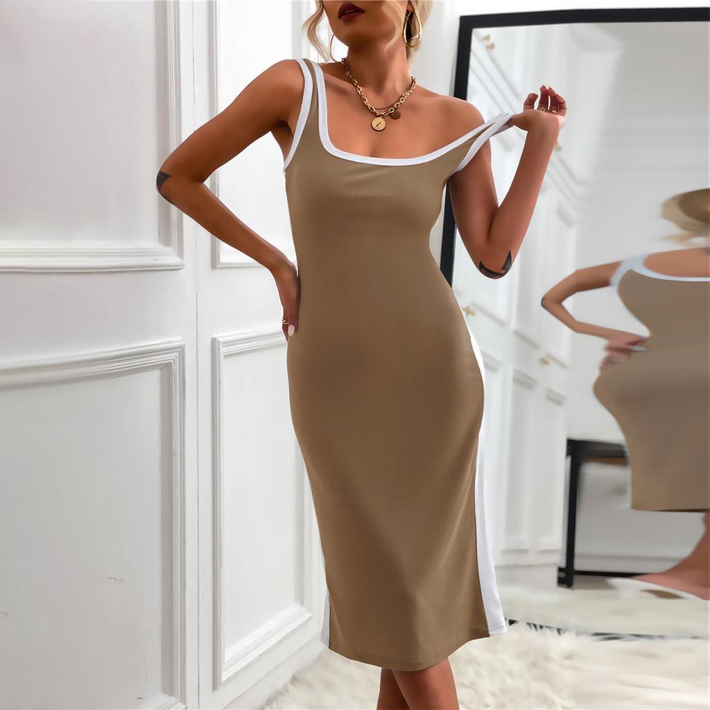 Women's Fashionable Sleeveless Knitted Dress