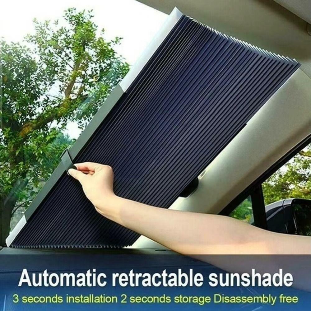 Retractable Set Car Sunshade Foldable Design Windshield Sun Shade Sun Visor Covers Rear Window