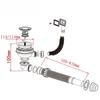 SUS304 Sink Basket Strainer for Kitchen with Side Drain Outlet 110mm 114mm Telescopic Pipe 300mm to 830mm Easy Install
