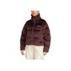 adidas Giacca Piumino Calda Casual Originali con Motivo Logo Collo Alto Capispalla Donna Viola IW8437