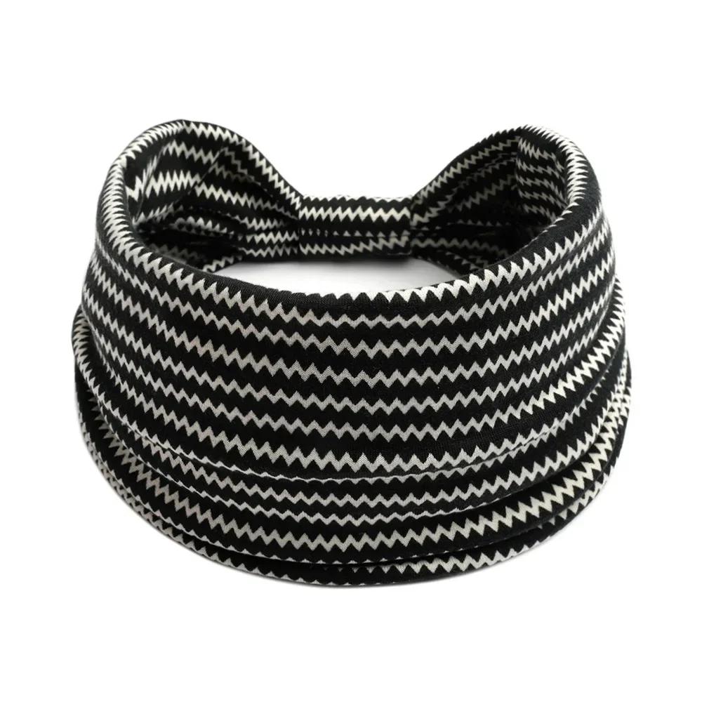 Boho Knot Turbans Yoga Elastic Head Wrap Women Headband Wide Hairbands Headwear Floral Bandanas Fashion Hair Band Accessories
