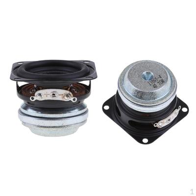 2Packs Premium 40mm 4Ohm 10W Black PU Stereo Magnetic Speaker 16 Coil