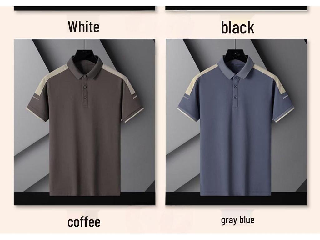 Hong Kong-Inspired Solid Color Men's Trendy Loose-Fit Casual Summer T-Shirt