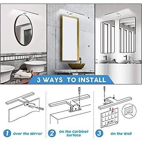 Lampe pour miroir led - azhien - 10w - 820lm - blanc neutre 4000k - ip44