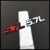 Car displacement tail label 1.8L2.3L2.4L3.0L4.0L5.7L metal displacement car sticker, body sticker