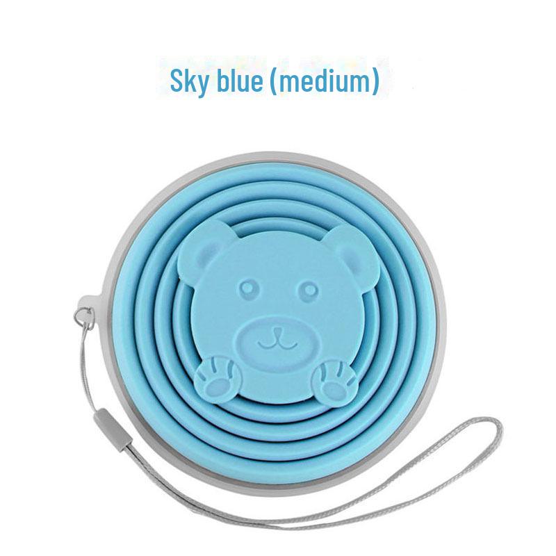 

Складной силиконовый дорожный стаканчик Bear — ультратонкий, телескопический, креативный дизайн для отдыха на природе 270ml