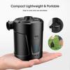 Electric Air Pump, 5000 mAh Rechargeable Battery, Air Mattress Inflator with 3 Air Nozzles, Fast Inflator for Inflatable Boat/Air Mattress