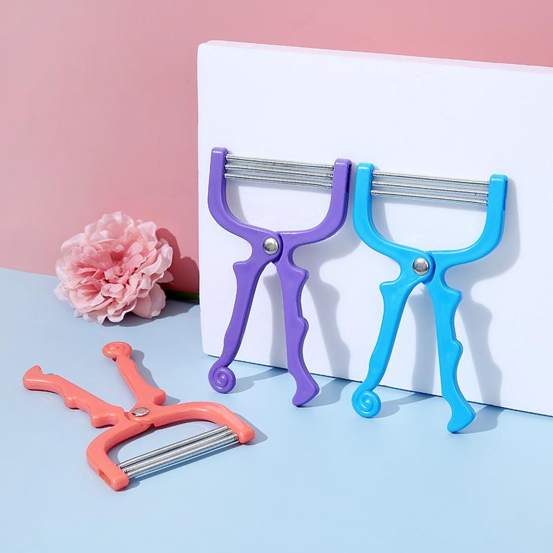 Facial Hair Removal Manual Epilator  Handheld Spring Roller  Face Care Massager Threading Hair Removal Beauty Epilator Tool