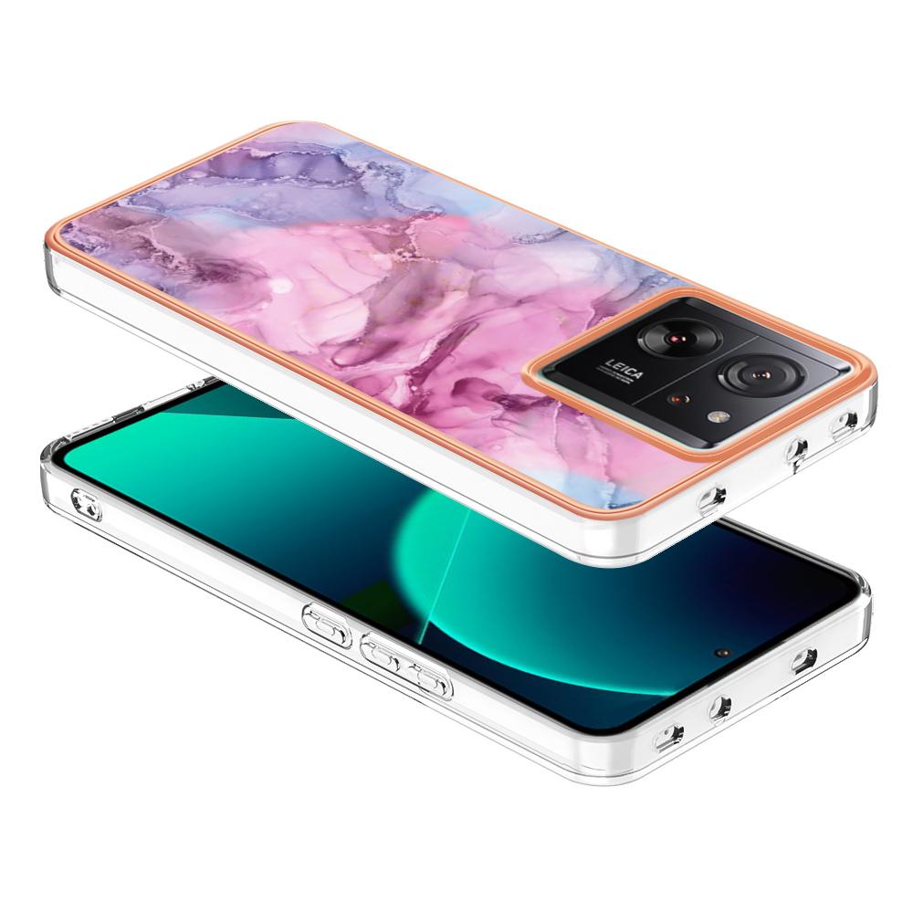 YB IMD Series-16 Style-E For Xiaomi 13T/13T Pro/Redmi K60 Ultra TPU Case 2.0mm IMD Marble Pattern Phone Cover