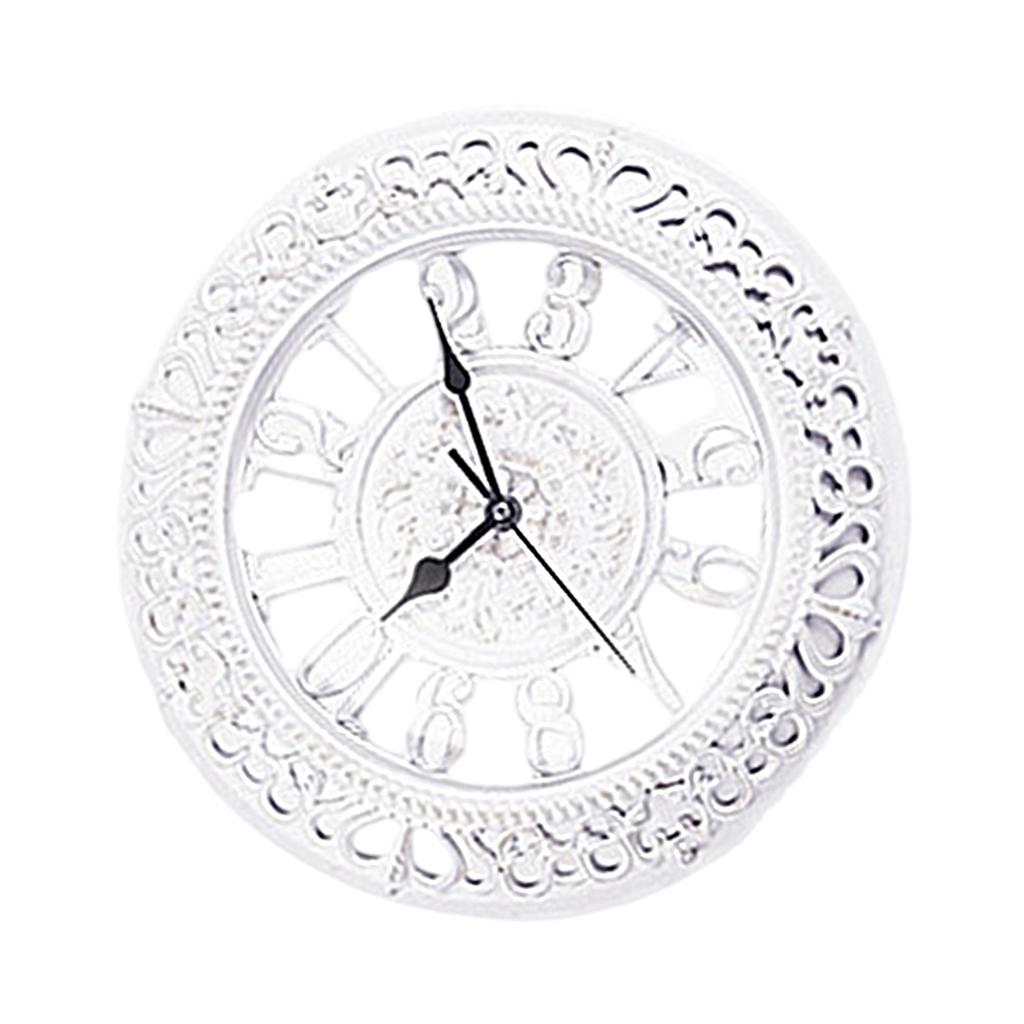 Antique Battery Operated 12 Inch Round Wall Clock for Vintages Inspireds Interior Room