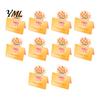 Foldable Note Cards 10Pcs 3D Bouquet Greeting Card, Thank You Best Wishes Card Folding Floral for Mother's Day Father's Birthday