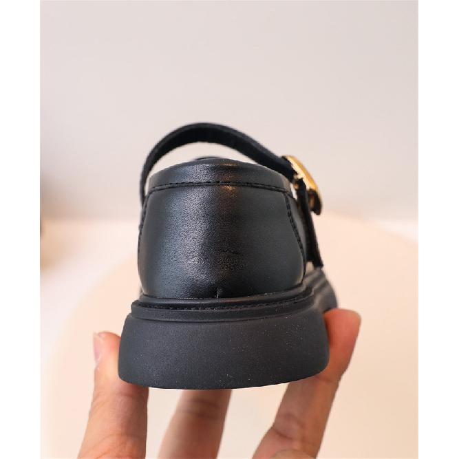 Little Girl Leather Shoes Princess Shoes Spring and Autumn New Style Girls Black Campus Performance Korean Version Children's Single Shoes Trendy