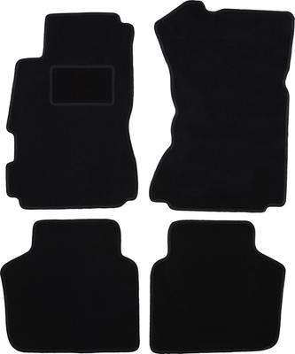 Black Velour Floor Mats For: Daewoo Arcadia Sedan (1991-1996)