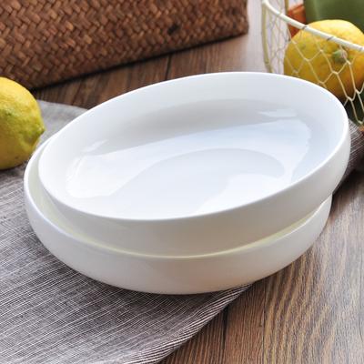 Farfurie din porțelan cu os alb, aperitiv desert salată pâine unt farfurie laterală, farfurie creativă din ceramică, de înaltă calitate